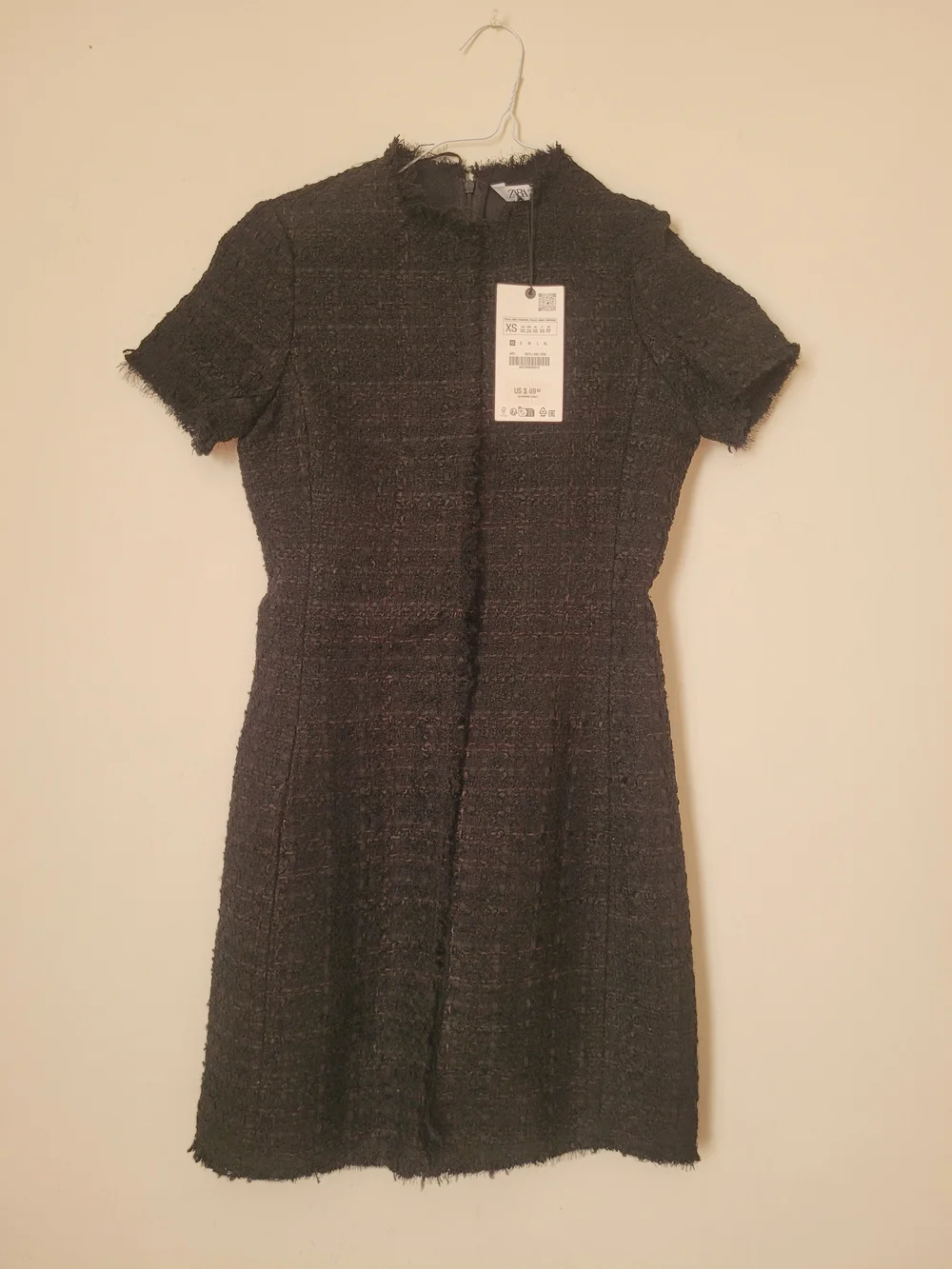 Zara ZW Collection Short Textured Dress